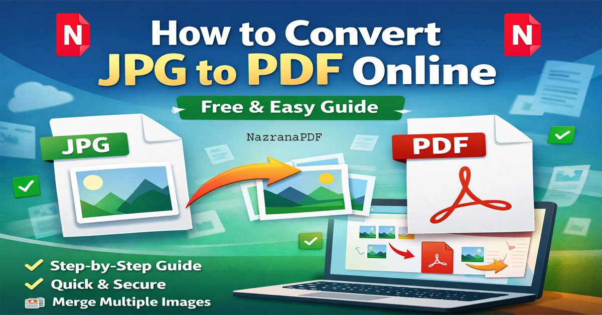 How to Convert JPG to PDF Online (Free & Easy Guide)  Converting JPG to PDF